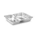 Menü-Schale (ALU) 2-geteilt 227 x 177 x 30 mm 810ml [100 St.]