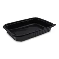 Mikrowellenschale (PP) schwarz `L` 250 x 185 x 40 mm 1200ml [50 St.]
