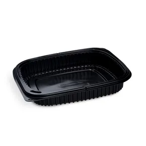 Mikrowellenschale (PP) ECONOMY schwarz 1200ml [100 St.]