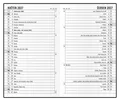 Monatskalender - Marika - PVC - blau