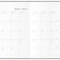 Weiteres Produktbild Monatskalender mit Notizblock - DiNo - B5 - anthrazit