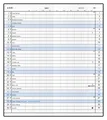 Monatskalender - Xenie - PVC - schwarz
