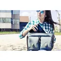15" Notebook-Tasche, grün aus Canvas, SilverHT