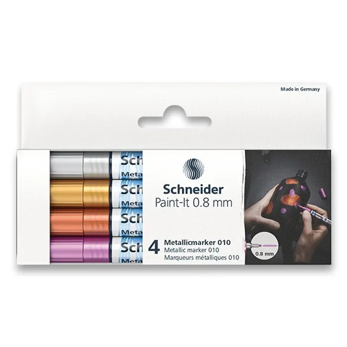 Hauptbild des Produkts Metalický popisovač Schneider Paint-It 010 souprava V1, 4 barvy