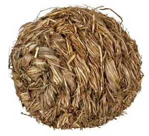 Ball mit Glocke aus Gras 10 cm