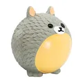 Ball im Design des Tieres Totoro, mit Sound, 8 cm, Latex, grau, HipHop