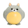 Ball im Design des Tieres Totoro, mit Sound, 8 cm, Latex, grau, HipHop