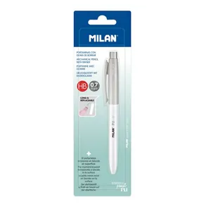 Mikrotusche / Pentel MILAN PL1 Antibacterial HB 0,7 mm - grau, Blister