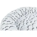 Weiteres Produktbild Rundes Plüschbett MILA, weiß/grau, 60 cm