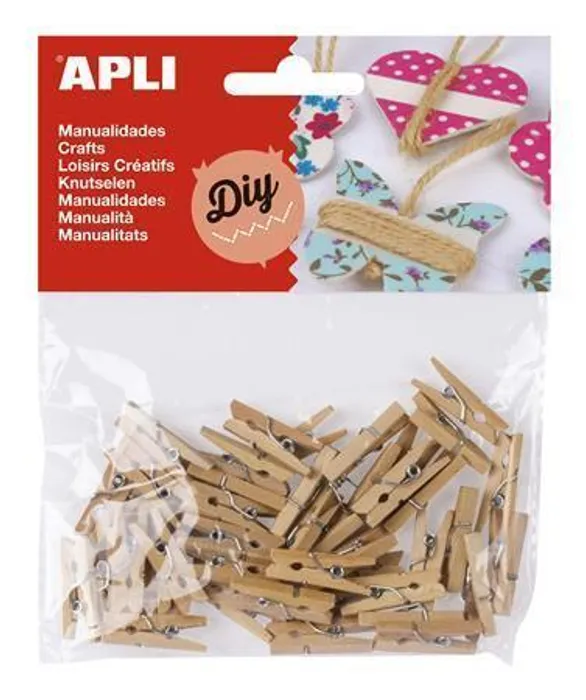 Hauptbild des Produkts Mini kolíčky, dřevěné, přírodní, APLI