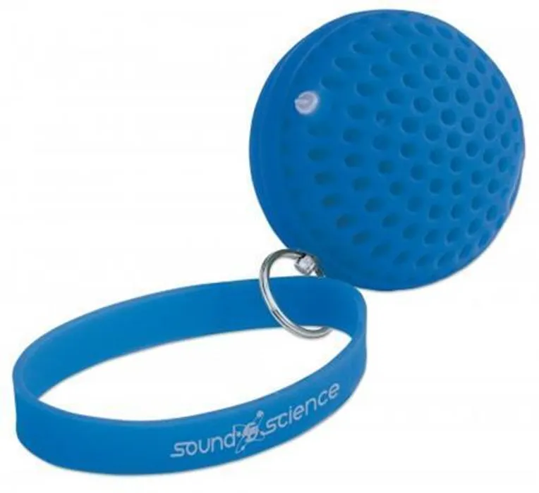 Hauptbild des Produkts Mini reproduktor "Atom Glowing", modrá, přenosný, bezdrátový, Bluetooth, MANHATTAN