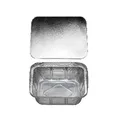 Schale (ALU) eckig 158 x 158 x 34 mm 560ml + Deckel [5 Sets]