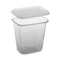 Weiteres Produktbild Rechteckbecher (PP) klar 500ml + Deckel [250 Sets]