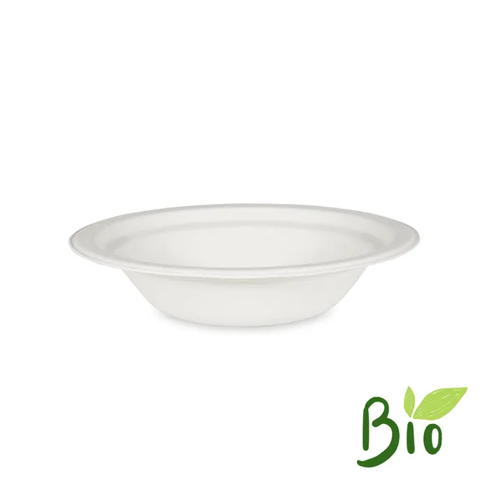 Hauptbild des Produkts Miska kulatá BIO cukrová třtina 400 ml, průměr 18 x 4 cm [50 ks]