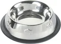 Edelstahlschüssel mit Gummi, Fischmotiv 200ml/11cm