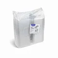 Weiteres Produktbild Rechteckbecher (rPET) mit Deckel klar 375ml [50 St.]