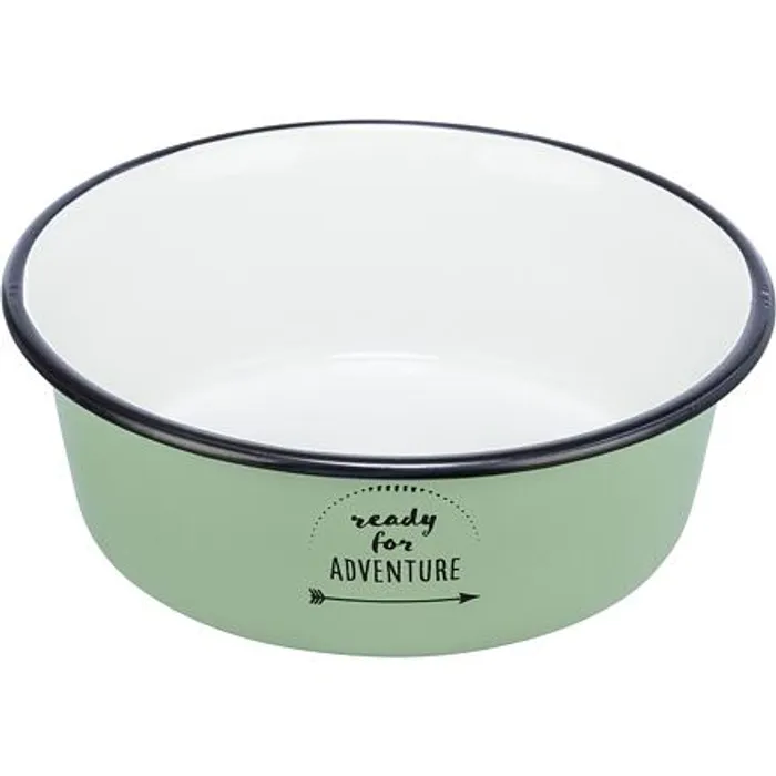 Hauptbild des Produkts Miska smalt/nerez, zelená 0,9 l/o 17 cm