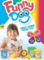 Modelína FUNNY DOO, 3-farbiges Set, 3x120 g, rot, blau, gelb, MITAMA 63848