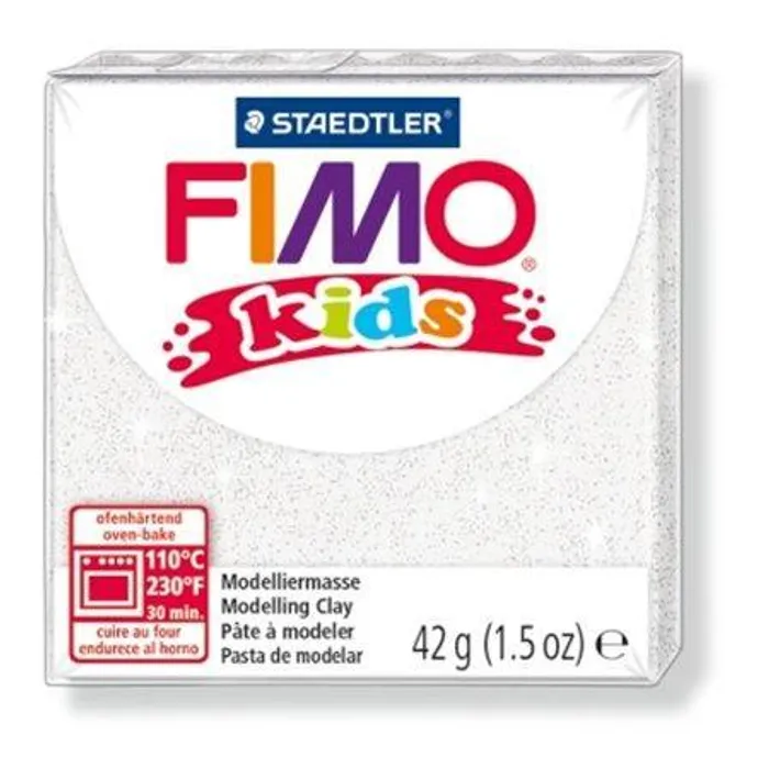 Hauptbild des Produkts Modelovací hmota FIMO® kids 8030 42g bílá se třpytkami
