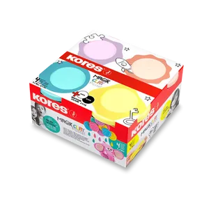 Modellierungsverbindung kores Magik Clay Pastellfarbe, 4 x 160 g