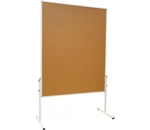 Moderační oboustranná tabule korková 120x150cm na kolečkách