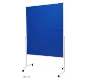 Moderationstafel Textil blau 120x150cm - faltbar