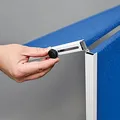 Weiteres Produktbild Moderationstafel Textil blau 120x150cm - faltbar
