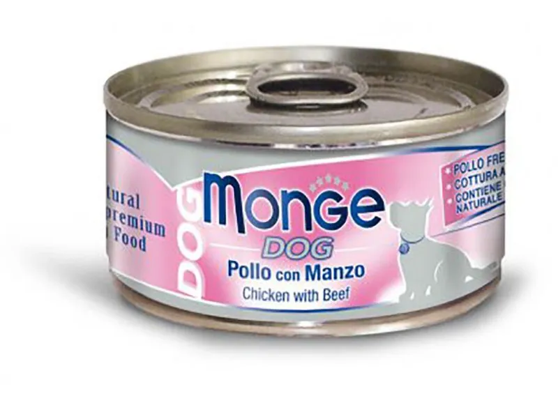 Hauptbild des Produkts MONGE DOG NATURAL kuřecí maso s hovězím pro psy 95 g