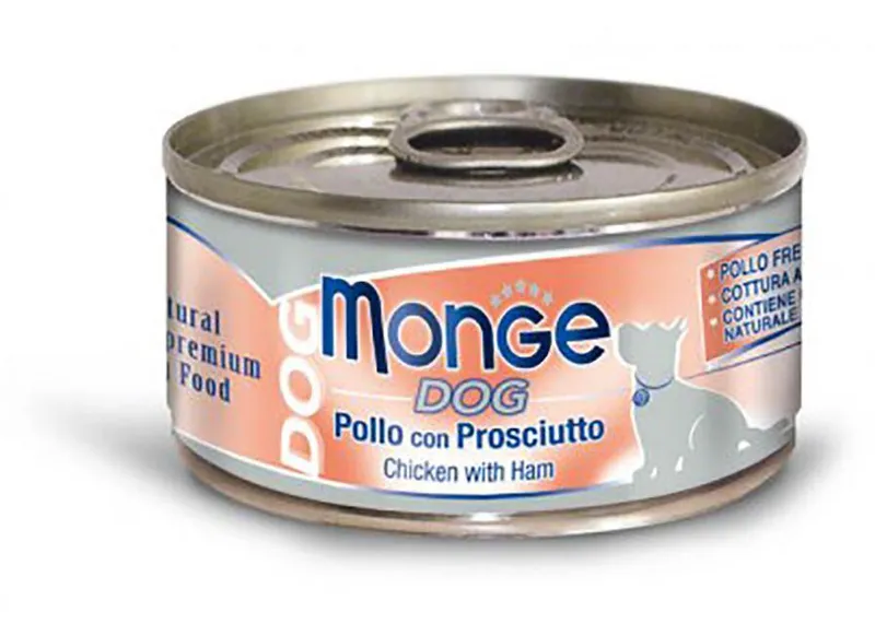 Hauptbild des Produkts MONGE DOG NATURAL kuřecí maso se šunkou pro psy 95 g
