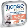 Weiteres Produktbild MONGE FRESH - Pastete und Stücke mit Lachs 100 g für Hunde