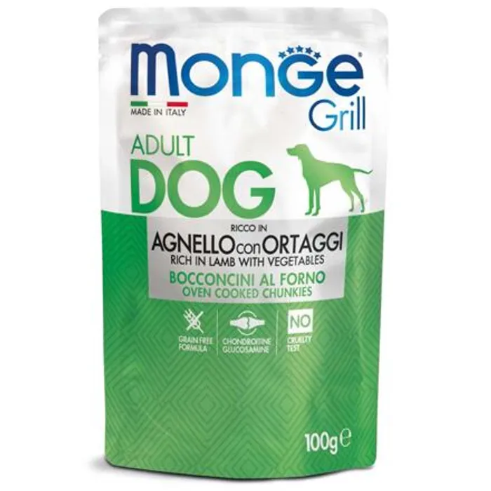 Hauptbild des Produkts MONGE GRILL kapsička jehněčí se zeleninou pro psy 100 g