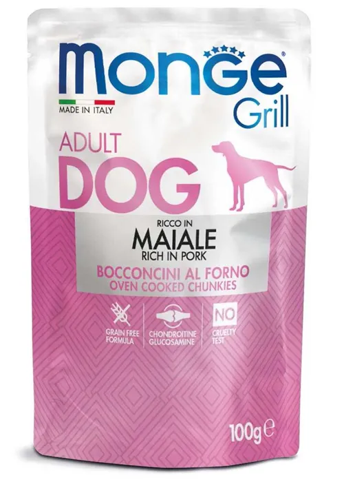 Hauptbild des Produkts MONGE GRILL kapsička s vepřovým masem pro psy 100 g