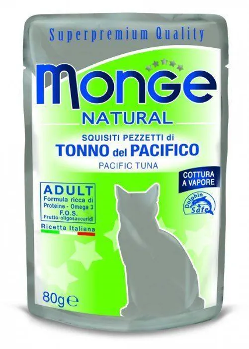 Hauptbild des Produkts MONGE NATURAL kapsička tuňák v želé pro kočky 80 g