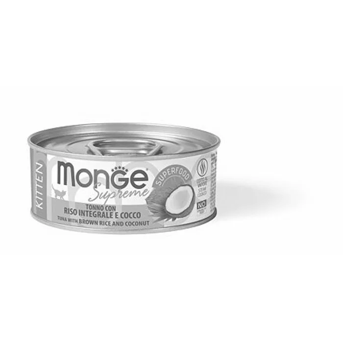 Hauptbild des Produkts MONGE SUPREME KITTEN tuňák s hnědou rýží a kokosem pro kočky 80 g