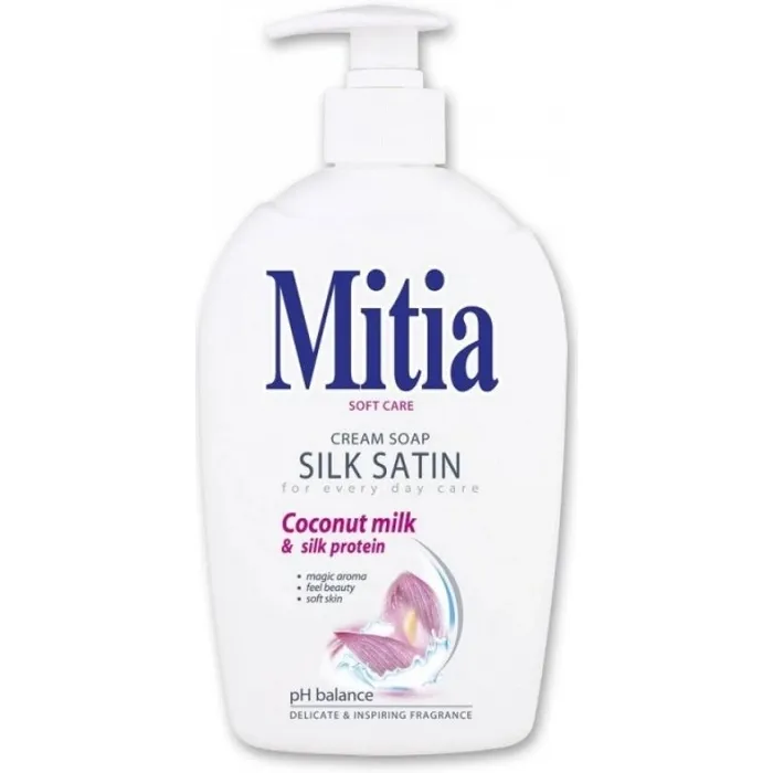 Hauptbild des Produkts Mýdlo tekuté Mitia Silk Satin 500ml s pumpičkou