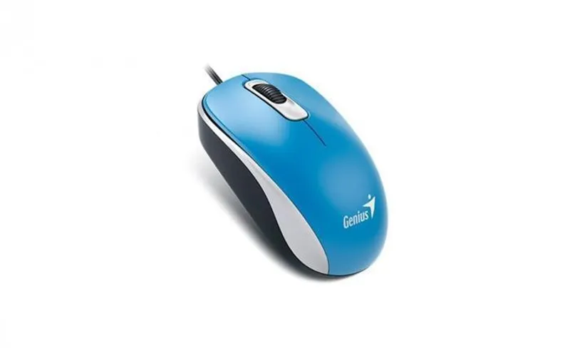 Hauptbild des Produkts Myš, drátová, optická, standardní velikost, USB, GENIUS "DX-110", modrá