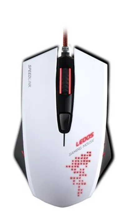 Hauptbild des Produkts Myš "Ledos", bílá, drátová, optická, herní, USB, SPEEDLINK