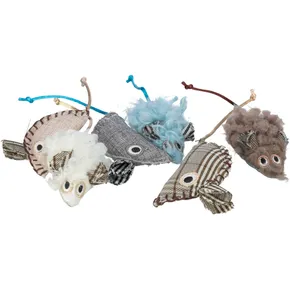 Stoff-/Plüschmaus mit Katzenminze, 8 cm, verschiedene Ausführungen