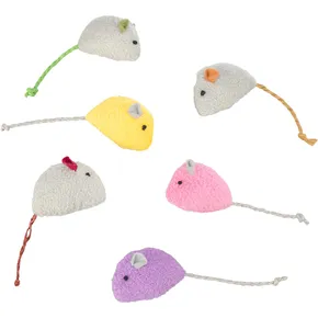 Plüschmaus mit Katzenminze, 5 cm, verschiedene Farben