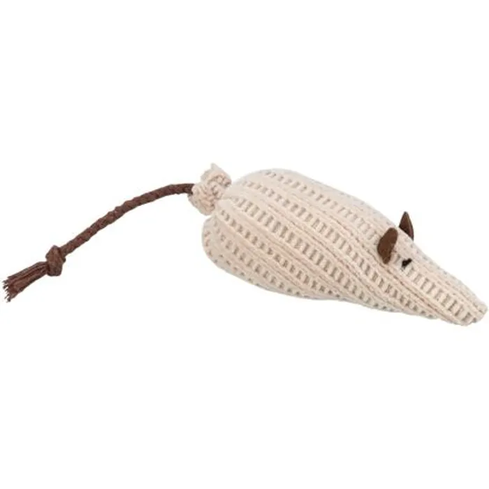 Hauptbild des Produkts Myška tkaná s catnipem, 12 cm, béžová