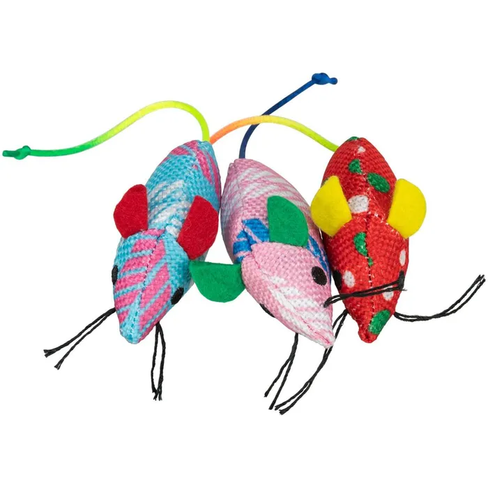 Hauptbild des Produkts Myška tkaná s catnipem, 7 cm, různé barvy