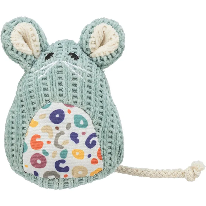 Hauptbild des Produkts Myška tkaná sedící, s catnipem, 11 cm