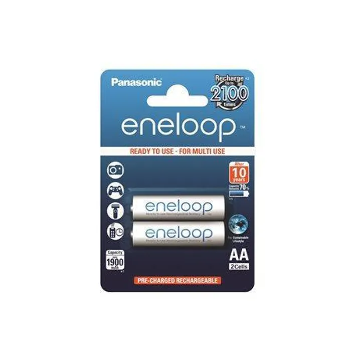 Hauptbild des Produkts Nabíjecí baterie, AA (tužková), 2x1900 mAh, PANASONIC "Eneloop"