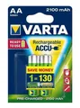 Akku, AA (Bleistift), 2x2100 mAh, vorgeladen, VARTA „Longlife Accu“