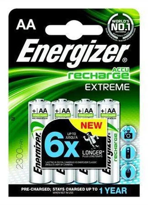 Hauptbild des Produkts Nabíjecí baterie, AA (tužková), 4x2300 mAh, přednabité ENERGIZER