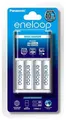 Akkuladegerät, AAA, + 4xAAA, Timer, PANASONIC "Eneloop"