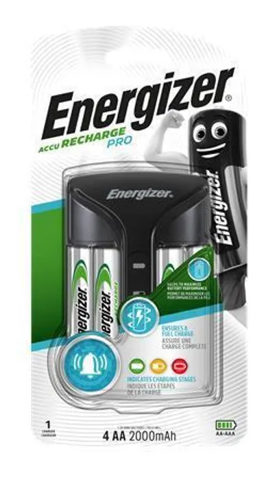 Hauptbild des Produkts Nabíječka baterií, AA/AAA, 4x2000 mAh AA (přednabité), displej, ENERGIZER "Pro"