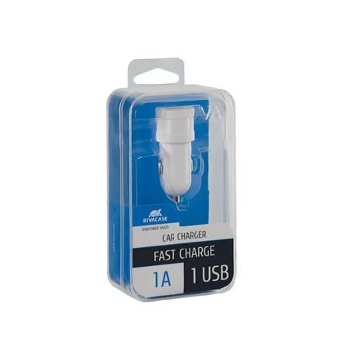 Hauptbild des Produkts Nabíječka do auta "VA 4211 W00", bílá, USB, 1A, RIVACASE