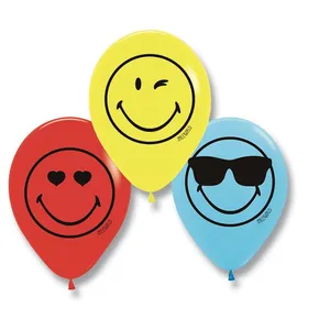 SmileyWorld Aufblasbare Luftballons (6 Stk), Mix 6 Stk