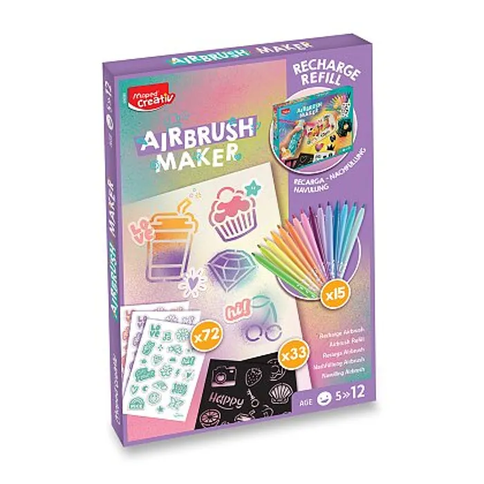 Hauptbild des Produkts Náhradní náplň do kreativní sady Maped Creativ Airbrush Maker - Pastel